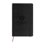 Moleskine Classic notitieboek met contactpagina in geval van verlies kleur zwart weergave detail met logo