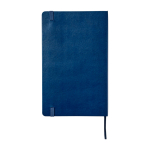 Moleskine Classic notitieboek met contactpagina in geval van verlies kleur blauw tweede weergave achterkant