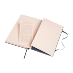 Moleskine Classic notitieboek met contactpagina in geval van verlies kleur blauw derde weergave achterkant