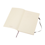 Moleskine Classic notitieboek met zachte kaft en blanco pagina’s kleur zwart derde weergave voorkant