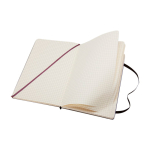Groot geruit notitieboek van lederlook papier Moleskine Classic kleur zwart tweede weergave