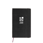 Groot geruit notitieboek van lederlook papier Moleskine Classic met afdrukgebied
