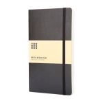 Moleskine Classic geruit notitieboek met flexibele kaft kleur zwart