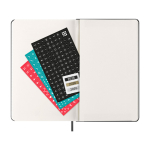 Papieren agenda per dag met lederlook en harde kaft Moleskine kleur zwart tweede weergave