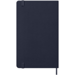 Papieren agenda per dag met lederlook en harde kaft Moleskine tweede weergave achterkant