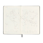 Wekelijkse agenda voor 12 maanden met harde kaft Moleskine kleur zwart weergave detail 1