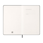 Wekelijkse agenda voor 12 maanden met harde kaft Moleskine kleur zwart vijfde weergave