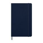 Wekelijkse agenda voor 12 maanden met harde kaft Moleskine kleur blauw tweede weergave voorkant