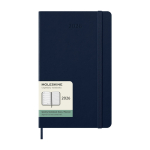 Wekelijkse agenda voor 12 maanden met harde kaft Moleskine kleur blauw