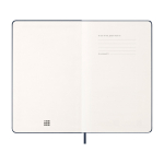 Wekelijkse agenda voor 12 maanden met harde kaft Moleskine kleur blauw vijfde weergave
