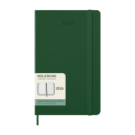 Wekelijkse agenda voor 12 maanden met harde kaft Moleskine kleur groen