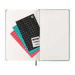 Wekelijkse agenda voor 12 maanden met harde kaft Moleskine kleur groen tweede weergave