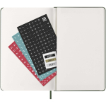 Wekelijkse agenda voor 12 maanden met harde kaft Moleskine kleur groen vijfde weergave