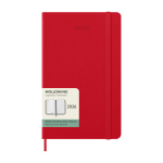 Wekelijkse agenda voor 12 maanden met harde kaft Moleskine kleur donkerrood