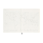 Wekelijkse agenda van leer-kleurig papier met zachte kaft Moleskine kleur zwart weergave detail 1