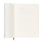Wekelijkse agenda van leer-kleurig papier met zachte kaft Moleskine kleur blauw vijfde weergave