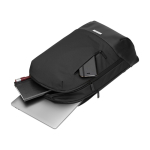 Moleskine Metro rugzak 15” met vakken en mesh rugpand kleur zwart derde weergave