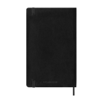 Dagagenda met zachte kaft en elastische sluiting Moleskine kleur zwart tweede weergave achterkant
