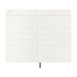 Dagagenda met zachte kaft en elastische sluiting Moleskine kleur zwart vierde weergave