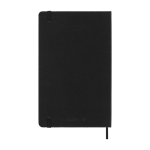 Weekagenda met elastische sluiting en binnenvak Moleskine kleur zwart tweede weergave achterkant
