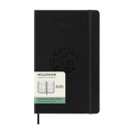 Weekagenda met elastische sluiting en binnenvak Moleskine kleur zwart weergave detail met logo