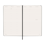 Weekagenda met elastische sluiting en binnenvak Moleskine kleur zwart vierde weergave