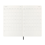 Wekelijkse planner van kunststofleer, Moleskine kleur zwart derde weergave