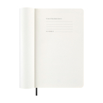 Wekelijkse planner van kunststofleer, Moleskine kleur zwart vijfde weergave