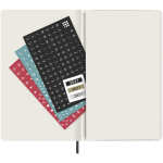Wekelijkse planner van kunststofleer, Moleskine kleur zwart vijfde weergave