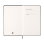 Horizontale weekagenda met binnenvak Moleskine kleur zwart vijfde weergave