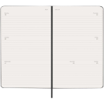 Horizontale weekagenda met binnenvak Moleskine kleur zwart derde weergave