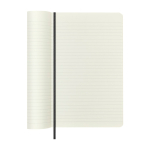Vegan XL gelijnd notitieboek met pythonlook Moleskine Vegea Boa kleur zwart derde weergave