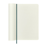 Vegan XL gelijnd notitieboek met pythonlook Moleskine Vegea Boa kleur groen derde weergave