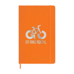 XL gelijnd notitieboek met zachte vegan Moleskine Vegea Capri kaft kleur oranje