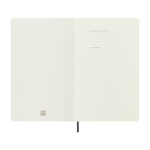 XL gelijnd notitieboek met zachte vegan Moleskine Vegea Capri kaft kleur grijsachtig blauw tweede weergave