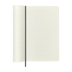 XL gelijnd notitieboek met zachte vegan Moleskine Vegea Capri kaft kleur grijsachtig blauw derde weergave