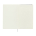 XL gelijnd notitieboek met zachte vegan Moleskine Vegea Capri kaft kleur grijsachtig blauw vierde weergave
