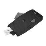 Urban roll-top rugzak met vakken Moleskine Metro 15'' kleur zwart tweede weergave