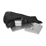 Urban roll-top rugzak met vakken Moleskine Metro 15'' kleur zwart