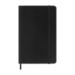 Wekelijkse pocketagenda met zachte kaft en sluiting Moleskine kleur zwart tweede weergave voorkant