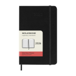 Dagagenda in zakformaat met harde kaft en binnenvak Moleskine kleur zwart