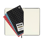 Dagagenda in zakformaat met harde kaft en binnenvak Moleskine kleur zwart tweede weergave