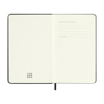 Dagagenda in zakformaat met harde kaft en binnenvak Moleskine kleur zwart vijfde weergave