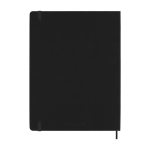 Weekagenda met elastieksluiting en harde kaft Moleskine kleur zwart tweede weergave achterkant