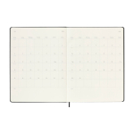 Weekagenda met elastieksluiting en harde kaft Moleskine kleur zwart derde weergave