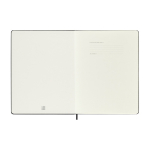 Weekagenda met elastieksluiting en harde kaft Moleskine kleur zwart vijfde weergave