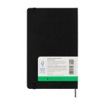 Ongedateerde weekagenda om te starten wanneer jij wilt Moleskine kleur zwart derde weergave achterkant