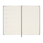 Ongedateerde weekagenda om te starten wanneer jij wilt Moleskine kleur zwart derde weergave