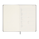 Ongedateerde weekagenda om te starten wanneer jij wilt Moleskine kleur zwart vijfde weergave