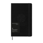 Slimme Moleskine-notitieboek om van papier naar app te kopiëren kleur zwart weergave detail met logo